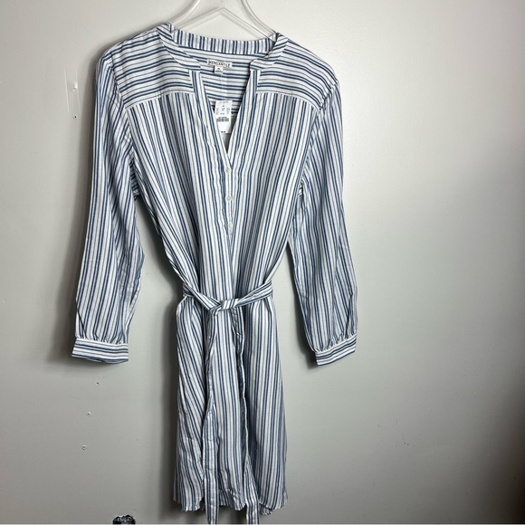 J. Crew Dresses & Skirts - J. Crew Blue and White Striped Midi Dress